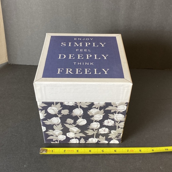 Set of 4 Farmhouse Style Decorative Storage Boxes - Picture 10 of 16